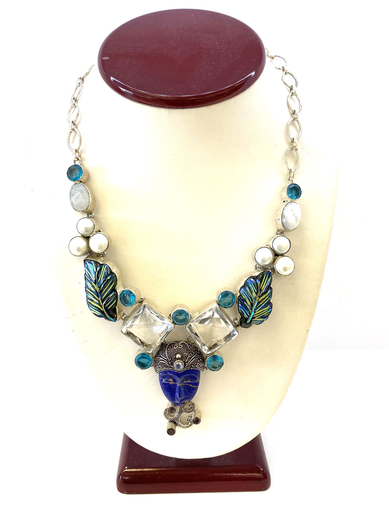 VINTAGE RARE HINDU PRAYER BOX AMULET NECKLACE ANTIQUE (1 of 4)