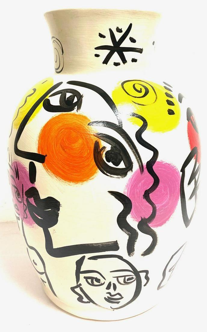 Ceramic Vase Hand Painted Signed Peter Robert Keil (1 of 7)