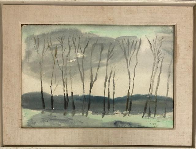 Wolf Kahn (1927-) United States of America (Lanscape: Wolf Kahn (1927-) United States of America ,pastel on paper Signed ,measures