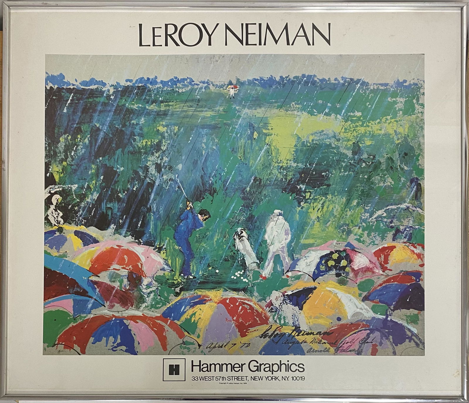 LeRoy Neiman, "Augusta National Golf Club," (1 of 3)