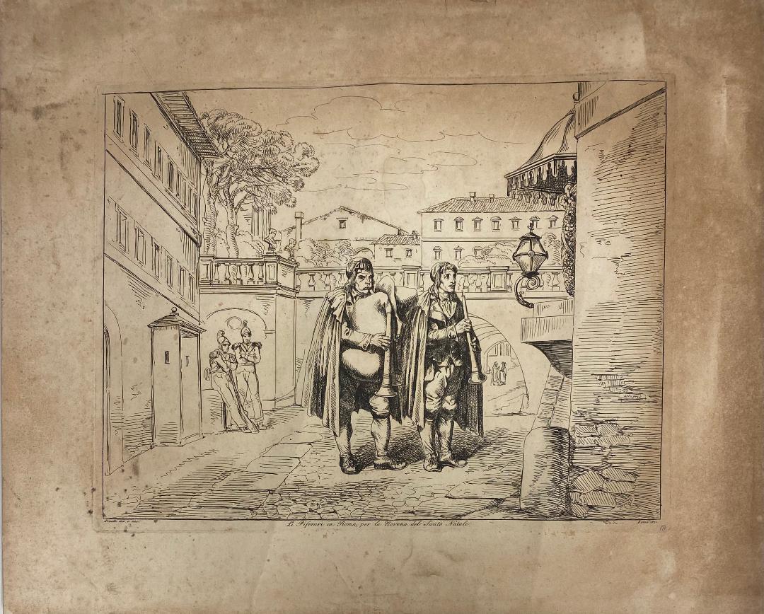 Bartolomeo Pinelli[Italian Painter, 1781-1835] Antique: Bartolomeo Pinelli[Italian Painter, 1781-1835] Antique engraving from the History of the Roman Empire by Bartolomeo Pinelli. The plate marks measure 16 3/4" x 12 inches