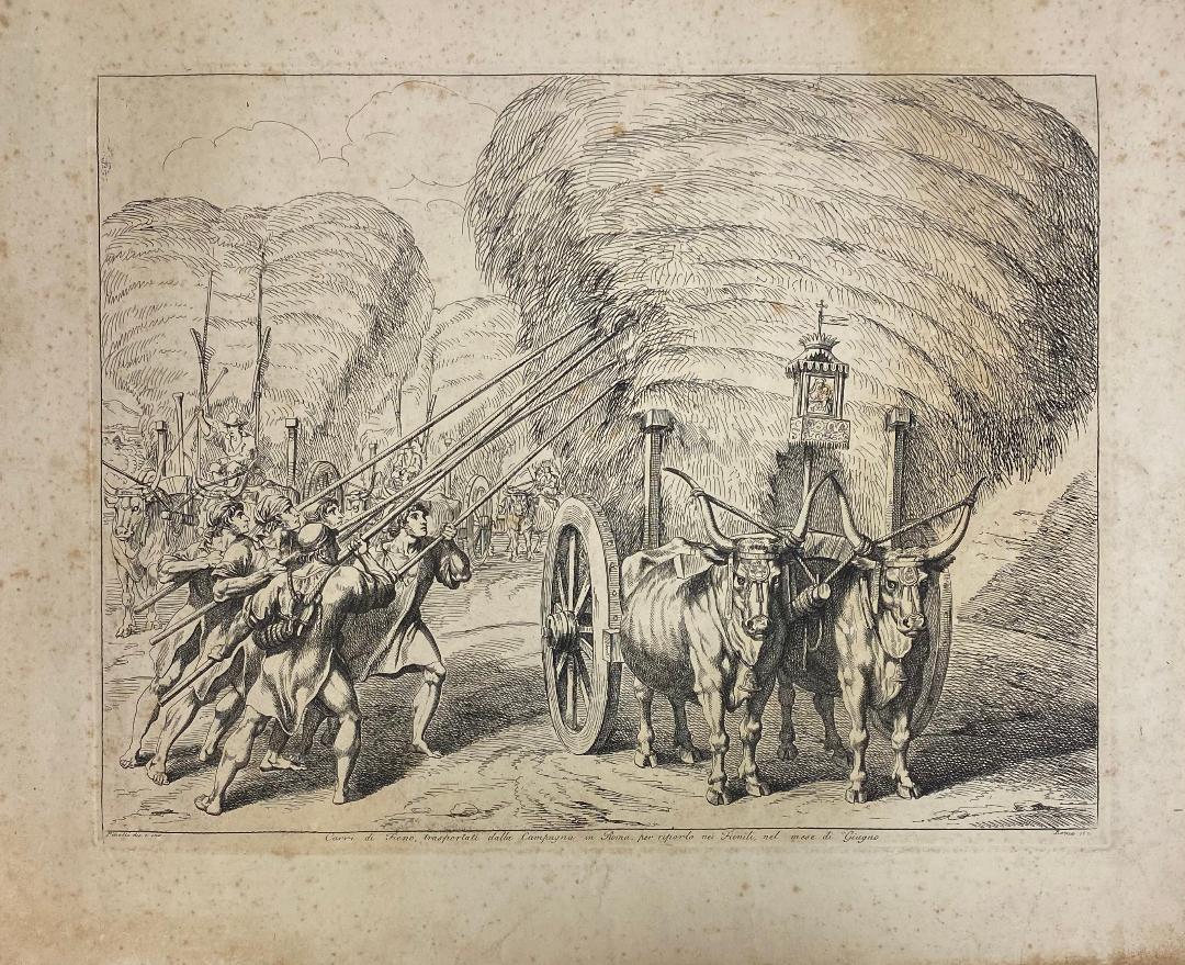 Bartolomeo Pinelli[Italian Painter, 1781-1835] Antique: Bartolomeo Pinelli[Italian Painter, 1781-1835] Antique engraving from the History of the Roman Empire by Bartolomeo Pinelli. The plate marks measure 16 3/4" x 12 inches