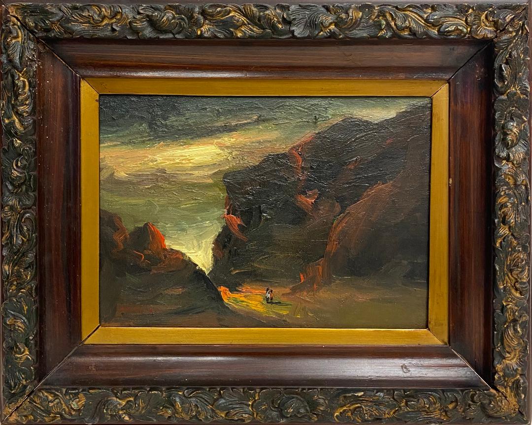Albert Pinkham Ryder (1847 - 1917) American Paintings: Albert Pinkham Ryder (1847 - 1917) Oil / Canvas, Signed Lower Left ,measures 10.5 " x 14" inches
