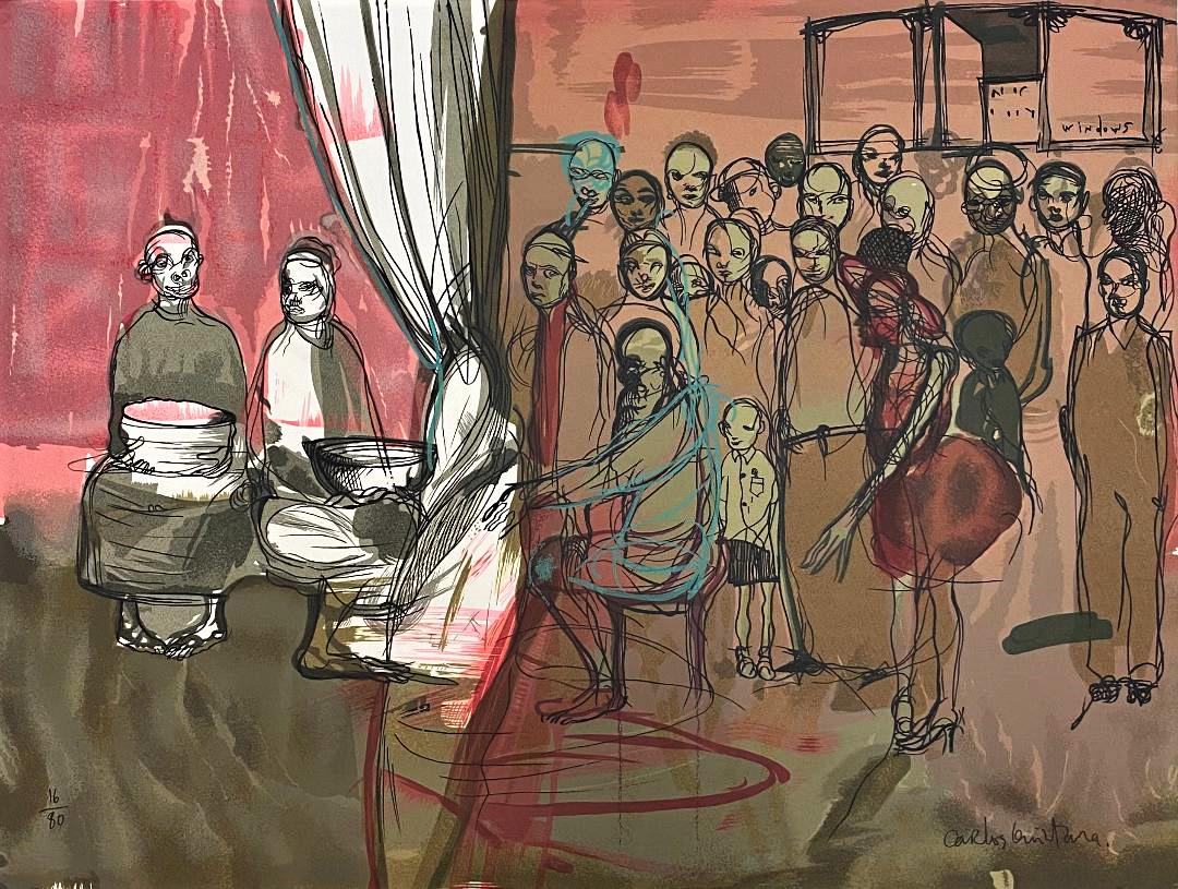 Serigraph by Carlos Quintana, original signed (Cuban (1 of 3)