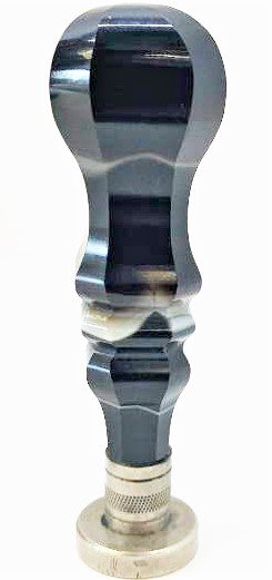 antique Wax Seal stamp,sterling  silver and blue banded (1 of 3)