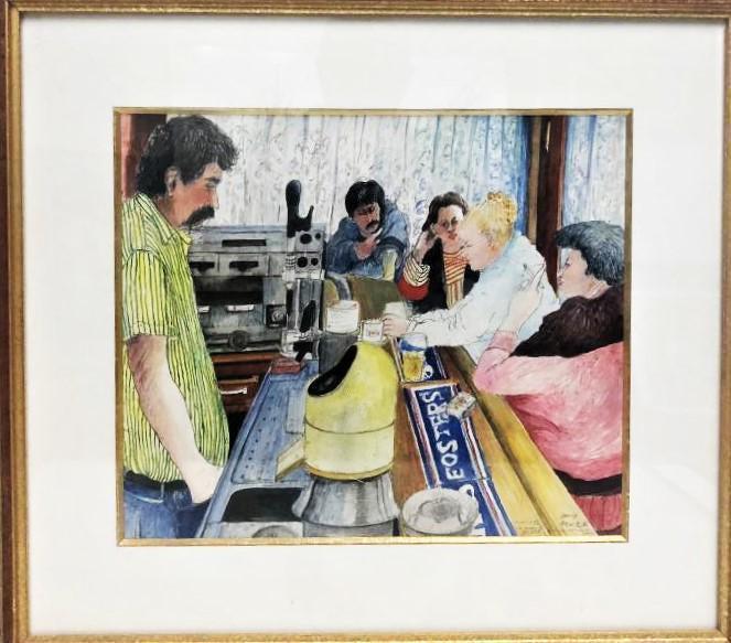 David Azuz (Born 1942) watercolor on paper (1 of 5)