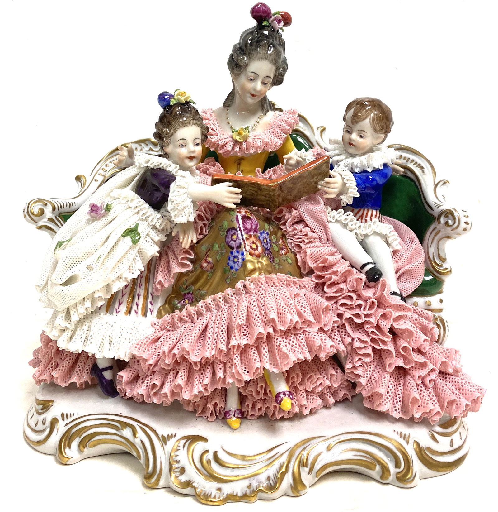 Antique German Porcelain Dresden large group (1 of 4)