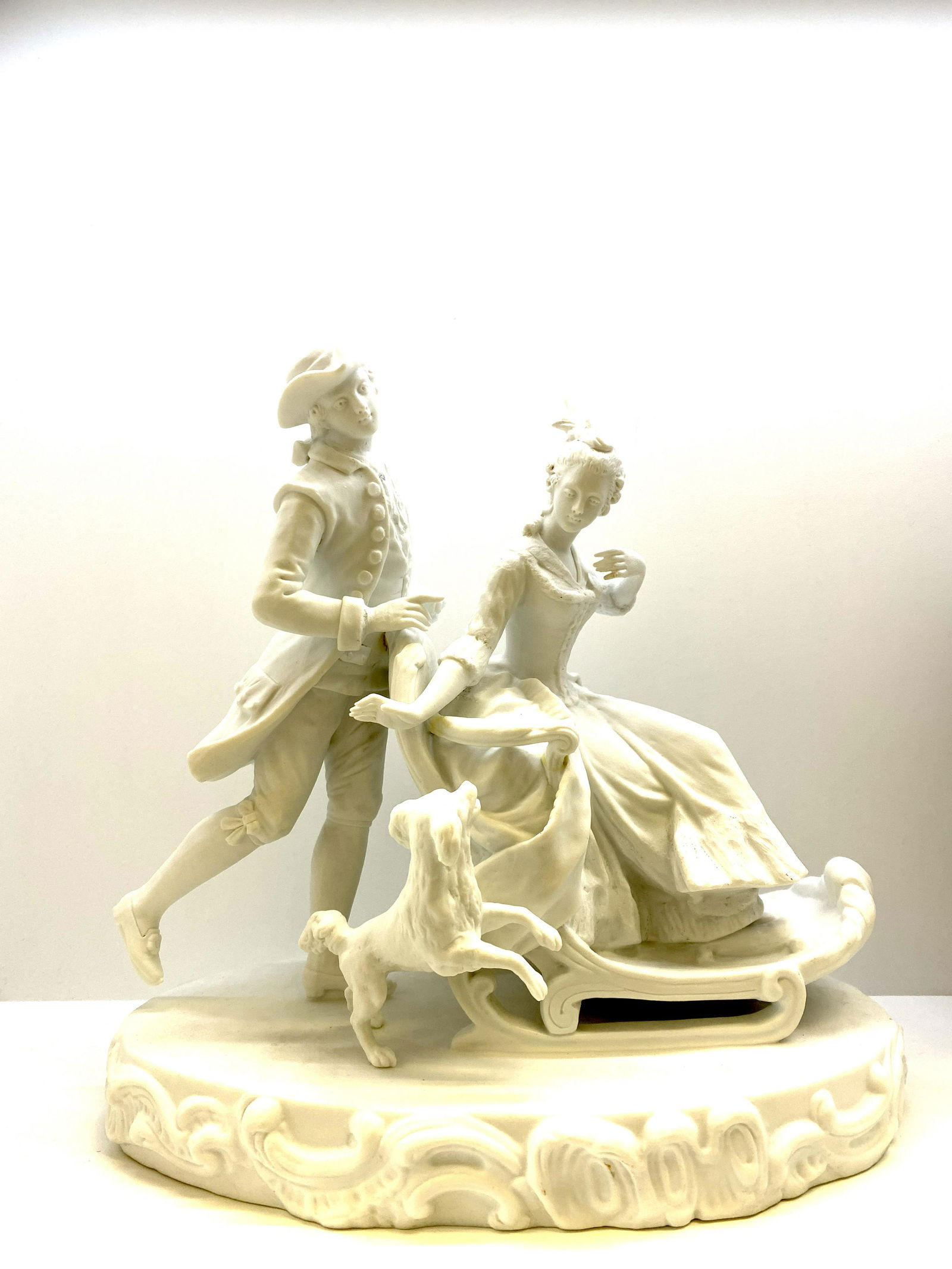 Antique Bisque Porcelain Group 19th Century French (1 of 4)