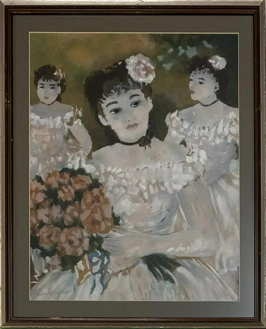 Suzanne Eisendieck (1908 - 1998) Pastel / Paper ,signed: Suzanne Eisendieck (1908 - 1998) Pastel / Paper ,signed ,measures 22" x 15" inches