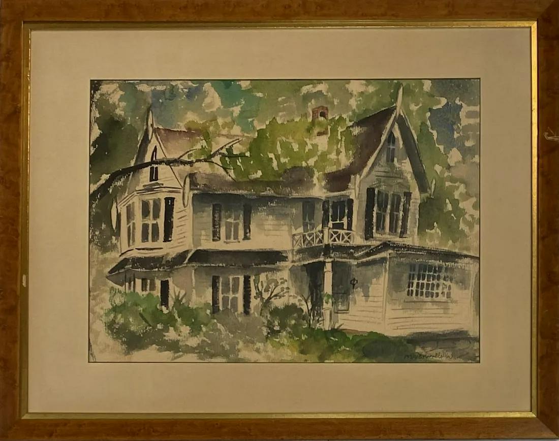 Malcolm Morley (1931-2018) American Watercolor/ Paper,: Malcolm Morley (1931-2018) American Watercolor/ Paper, Signed Lower Right measures 13 x 18 inches.Malcolm A. Morley was a British-American artist and painter. He was known as an artist who pioneered i