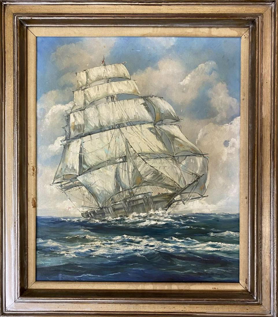 Frank Vining Smith (1879 - 1967) American: Frank Vining Smith (1879 - 1967) Oil / Canvas, Signed Lower Right,measures 19.5" x 23" inches