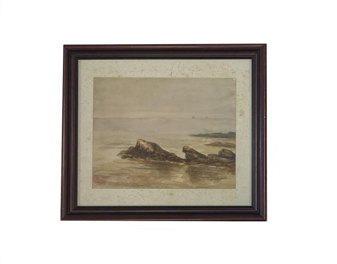 William Trost Richards (1833 - 1905 )American "Coastal Seascape" (1 of 3)