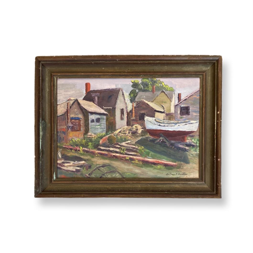 Antonio Pietro Martino (1902 - 1988) American: Antonio Pietro Martino (1902 - 1988) Oil / canvas on board ,Signed ,measures 13" x 9"