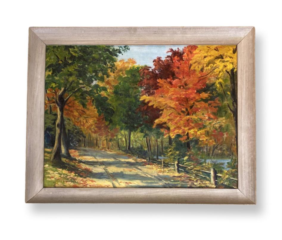 Charles Gordon Harris (1891 - 1963) American " Autumnal Landscape " (1 of 3)