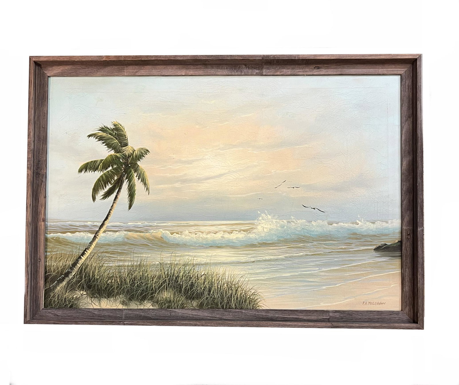 Roy A McLendon (Born 1932)American - Florida: Roy A McLendon (Born 1932)American - Florida, Oil / Canvas ,Signed ,measures 23 x 35 inches