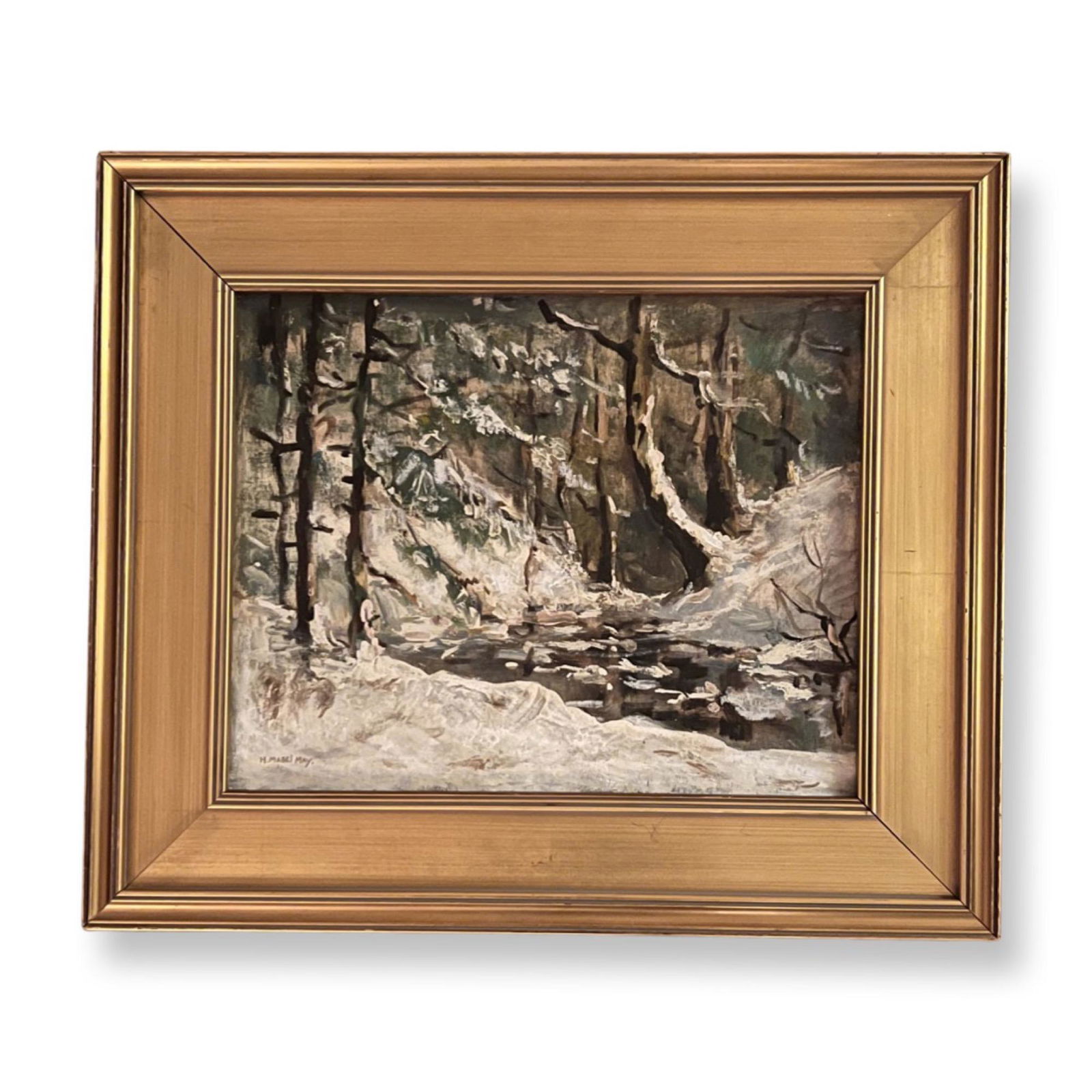 Henrietta Mabel May (1877/84 - 1971) Canada "Winter Landscape" (1 of 3)