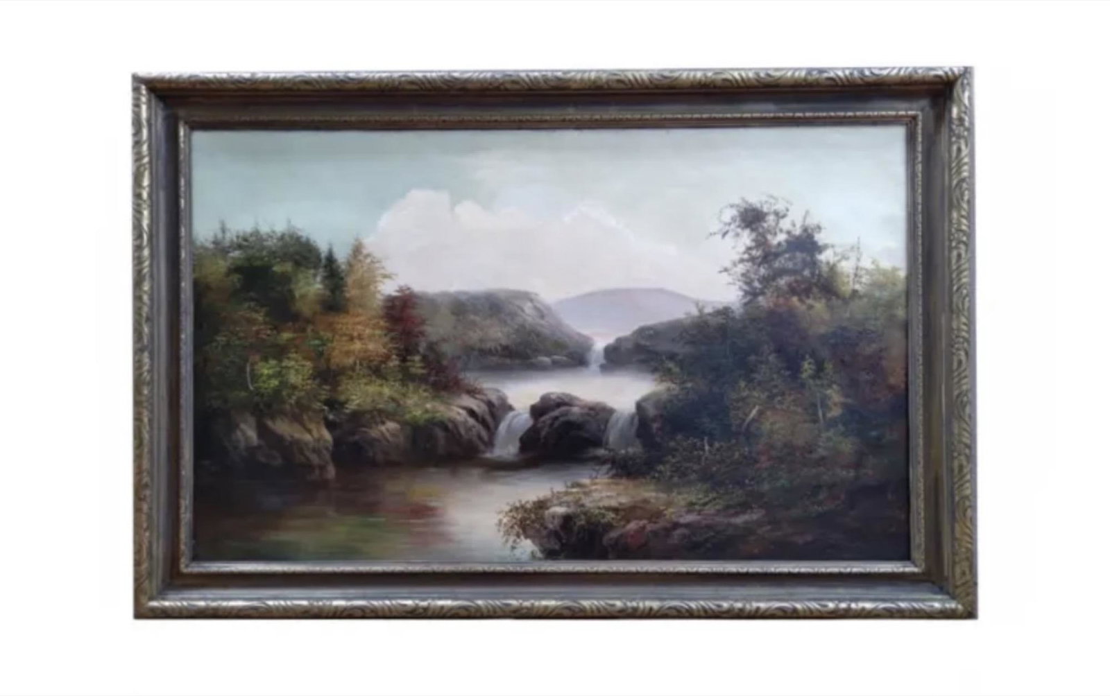 William Charles Anthony Frerichs (1829 - 1905) american: William Charles Anthony Frerichs (1829 - 1905) Oil on Canvas , Signed in Monogram measures 36" x 22" , w/frame 41" x 28"