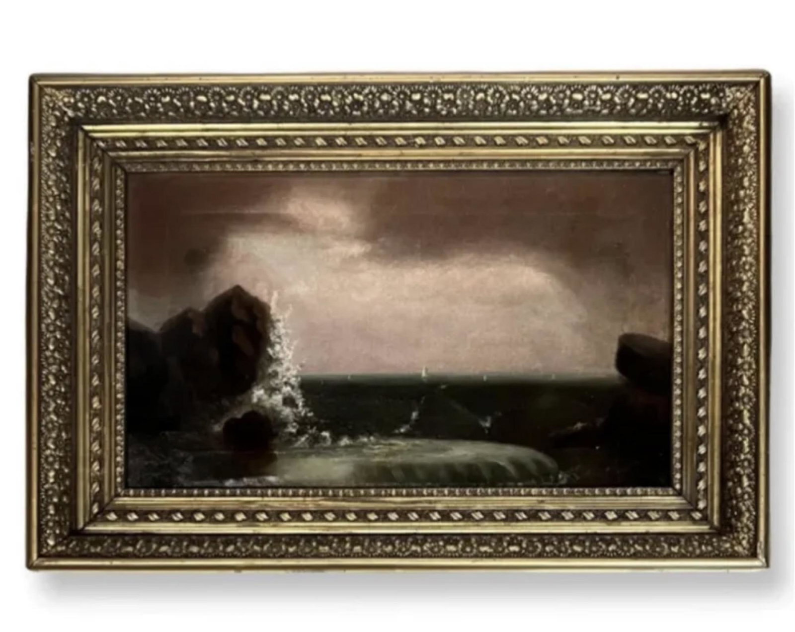James Hamilton (1819-1878): James Hamilton (1819-1878) Oil on canvas , Signed , measures 14" 24" , c/framed 20" x 30"