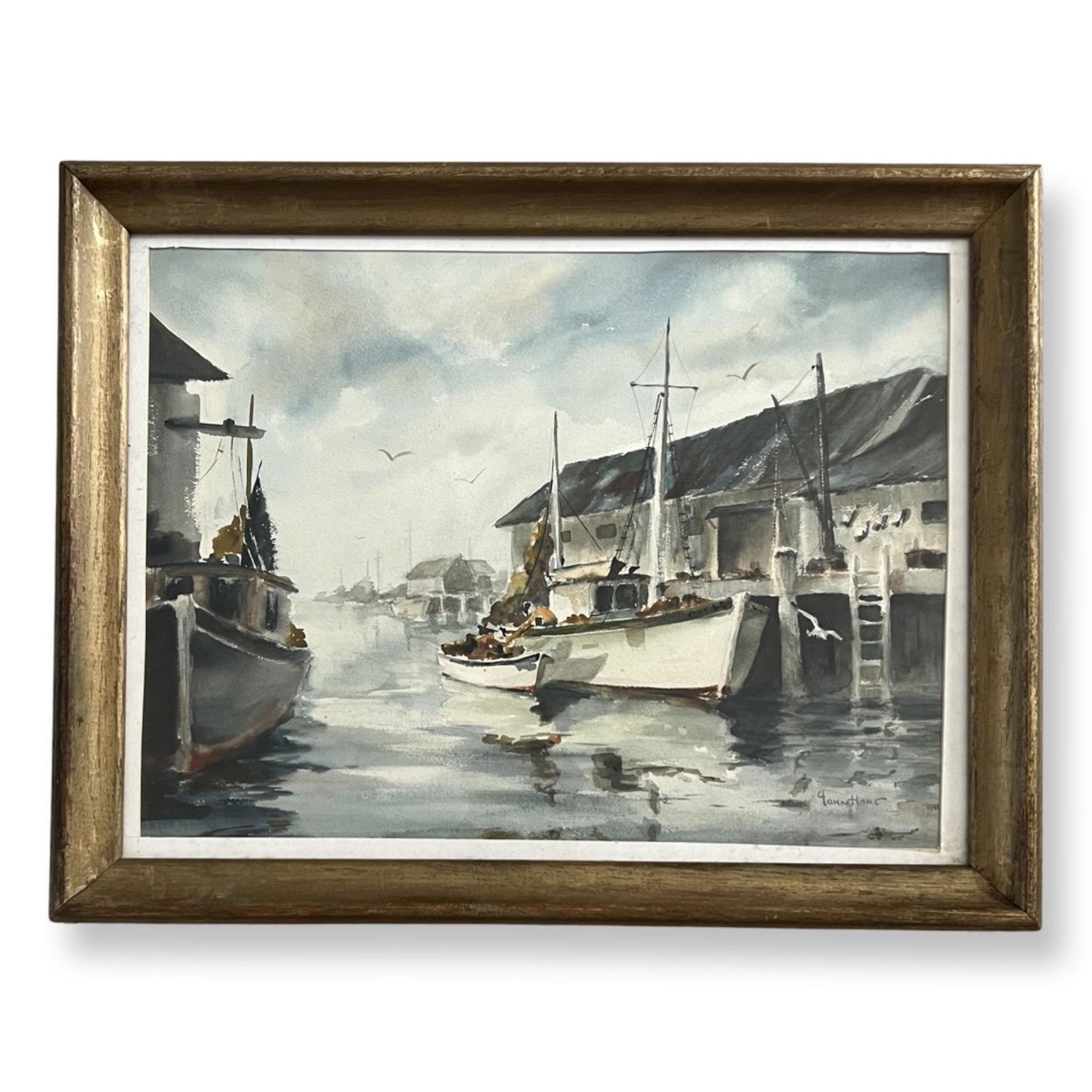 John Cuthbert Hare (1908 - 1978) American: John Cuthbert Hare (1908 - 1978) , Watercolour on Paper , Signed , measures 16.5" x 22.5" , w/frame 21" x 17'