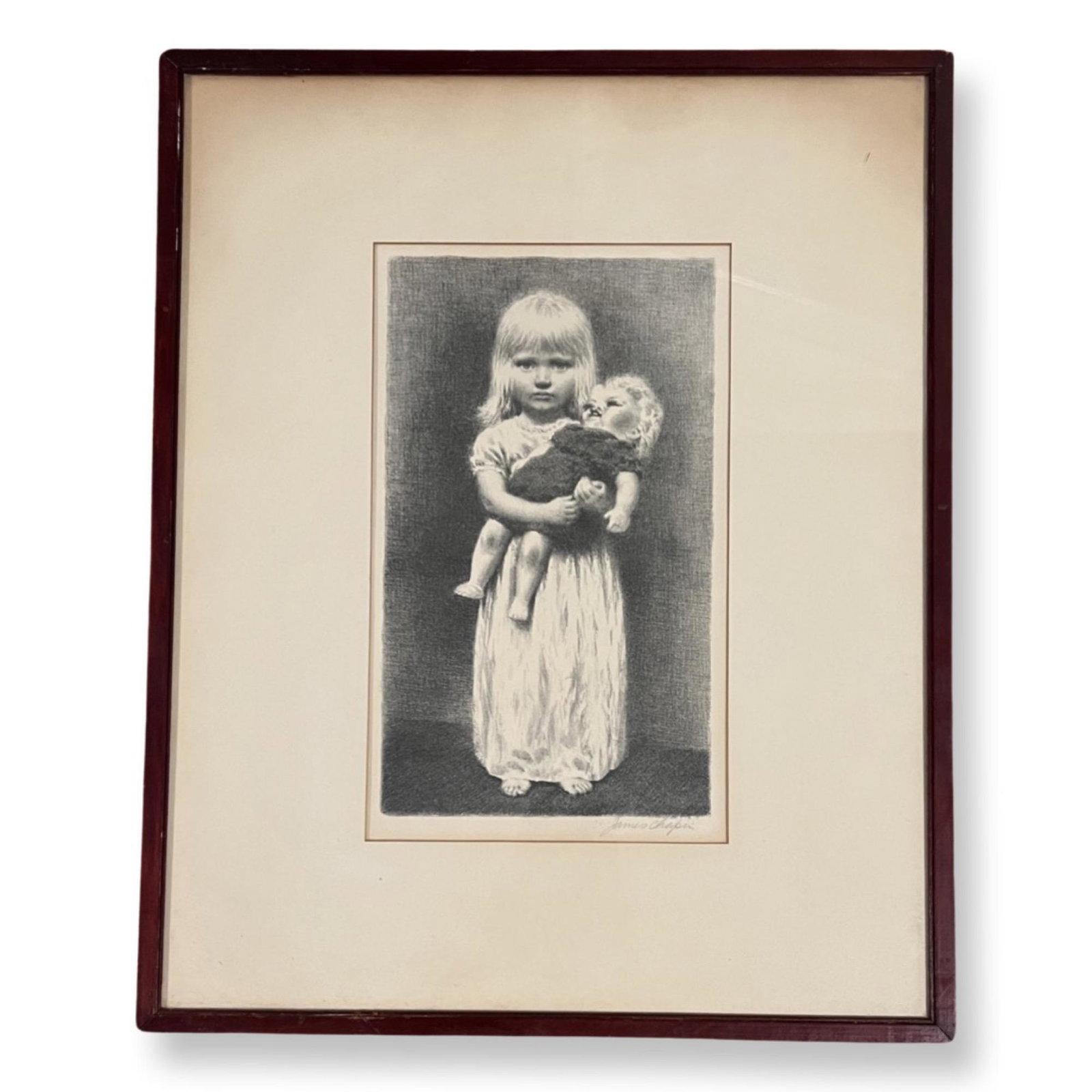 James Ormsbee Chapin (1887 - 1975) American: James Ormsbee Chapin (1887 - 1975) Etching, Signed in Pencil, measures 16 in. x 12 in