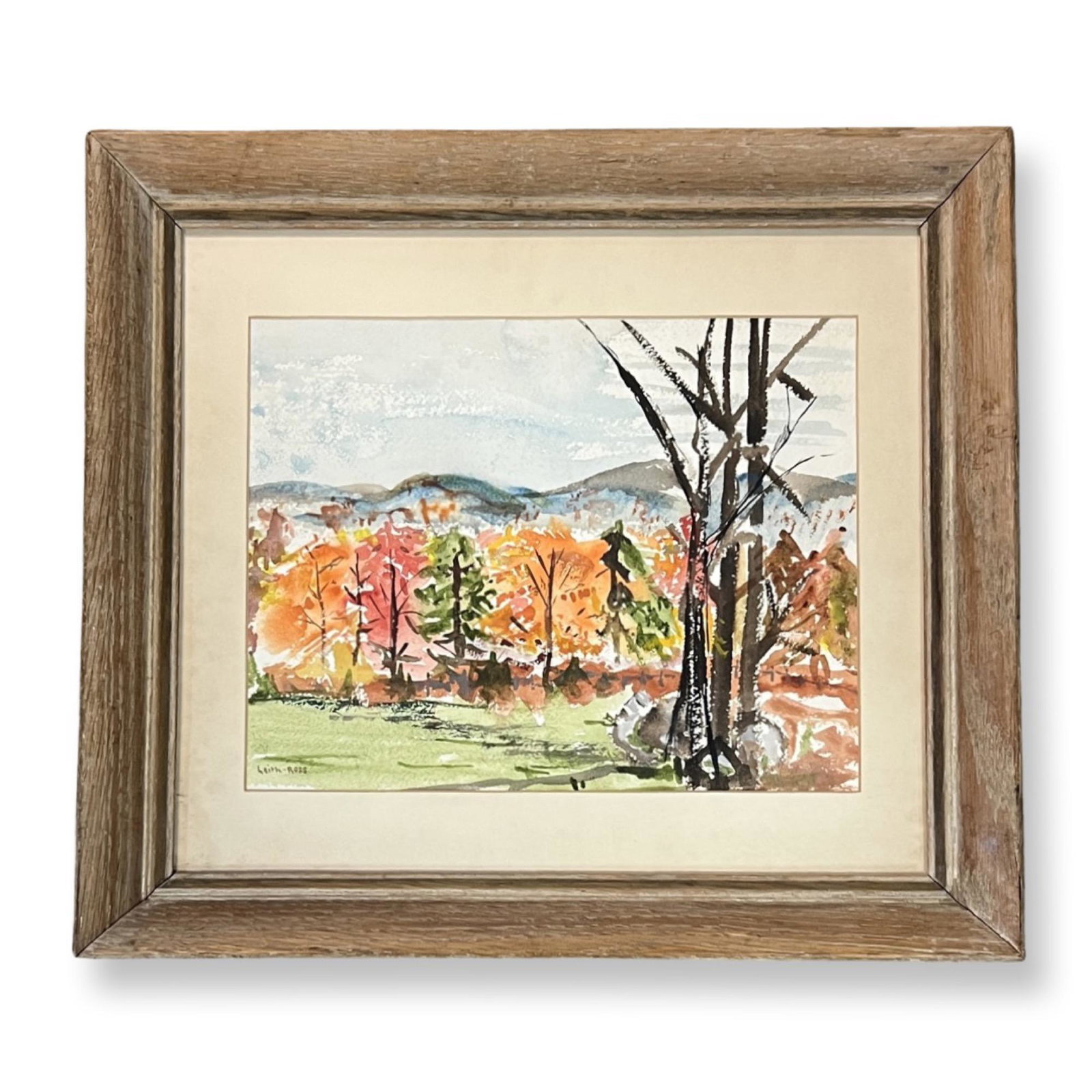 Harry Leith-Ross (1886 - 1973) American: Harry Leith-Ross (1886 - 1973) Watercolor on paper, Signed , measures 10" x 13" , w/frame 17" x 19"