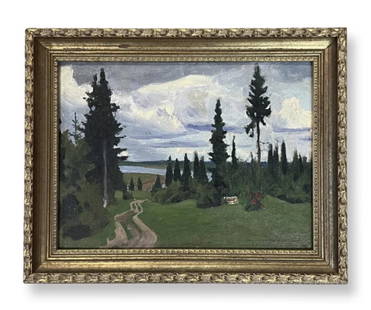 John William Beatty (1869 - 1941) Canadian: John William Beatty (1869 - 1941) Oil/Canvas on Board, Signed, measures 9 x 12 inches