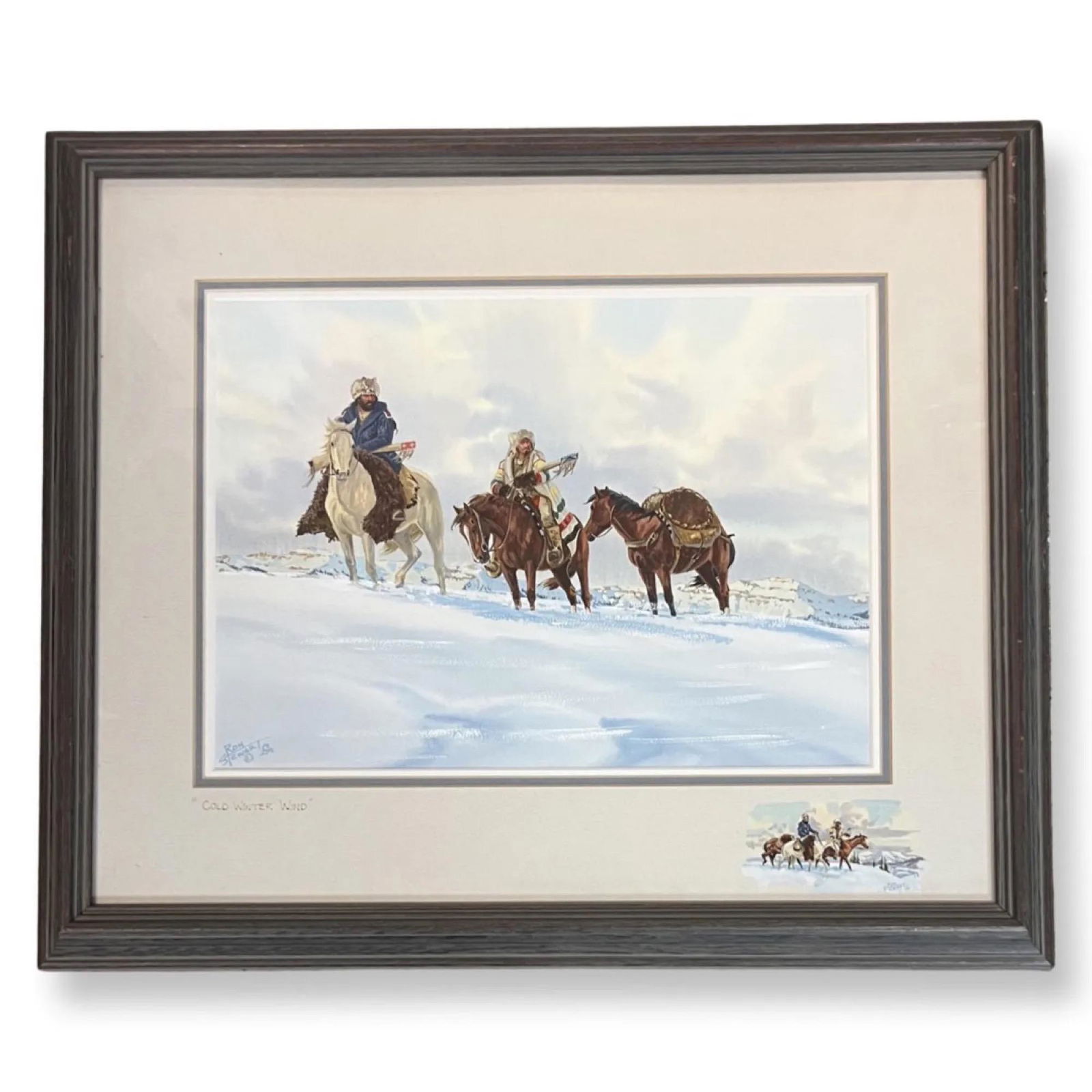 Ron Stewart (Born 1941) American "Cold Winter Wind" (1 of 3)