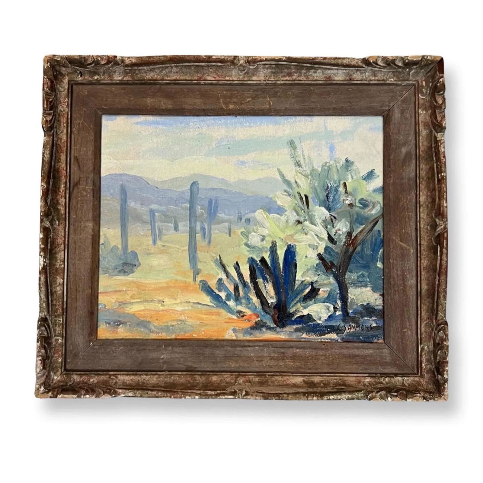 Carl Sammons (1883 - 1968) American: Carl Sammons (1883 - 1968) Oil on Canvas , Signed , measures 9" x 11"