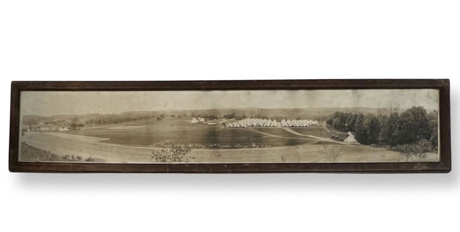 1915 Antique U.S. ARMY Military PANORAMIC BASEBALL PHOTO (1 of 6)