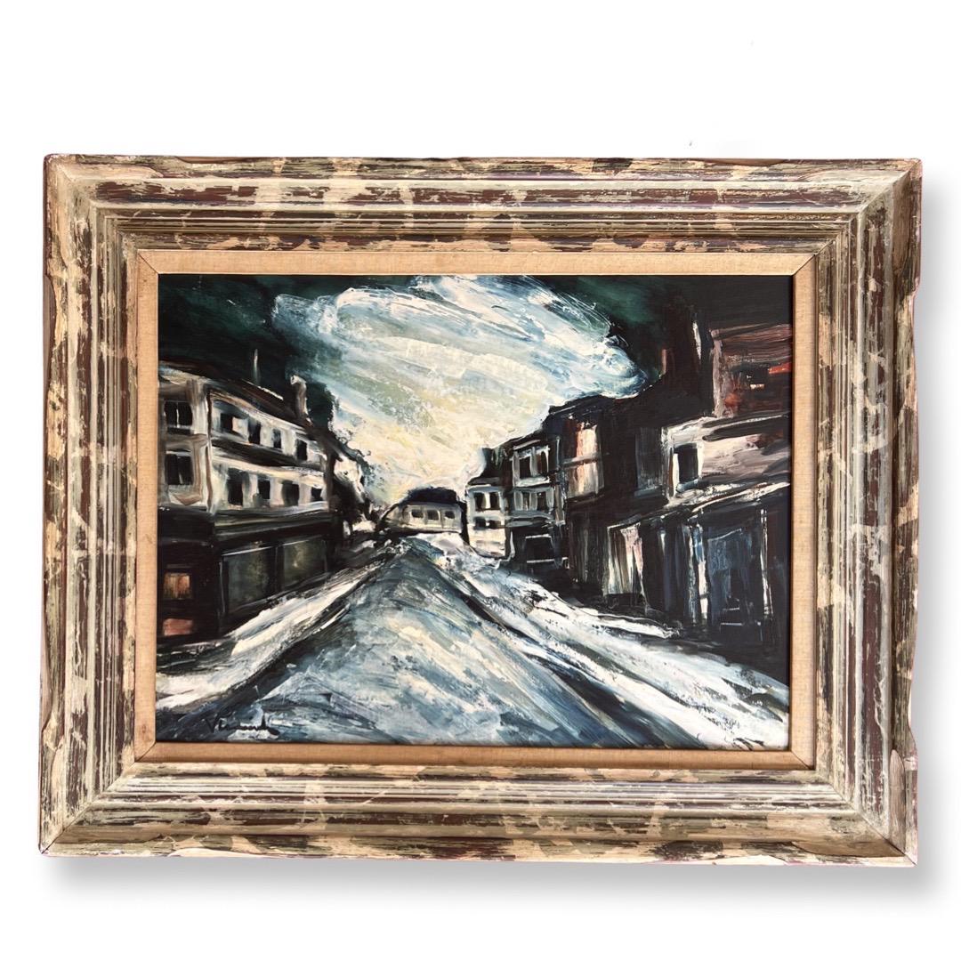 Vintage Expresionist French Mid Century Signed Illegible (1 of 3)