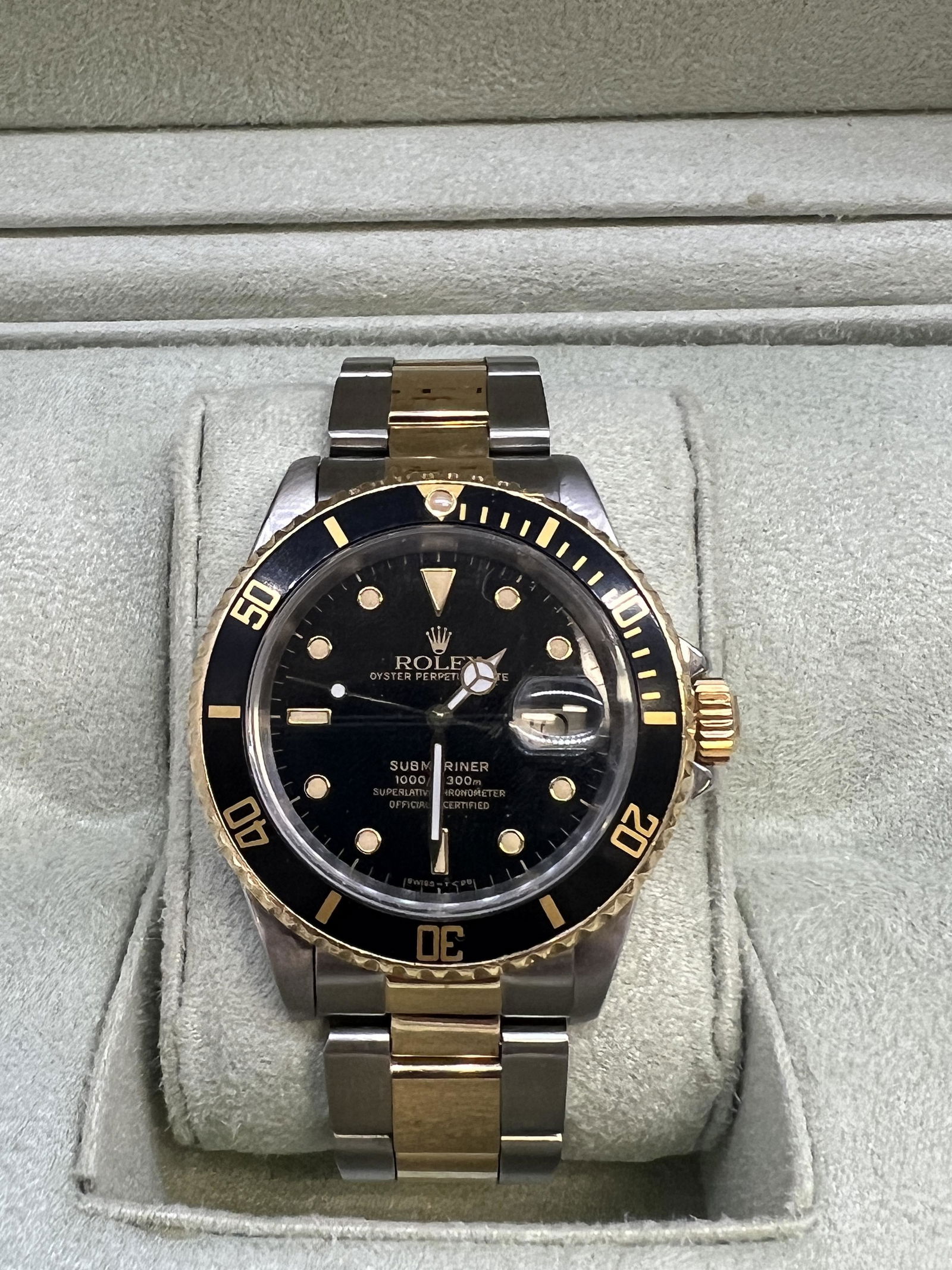 Vintage Rolex Submariner Date Two-Tone Gold Black 40mm (1 of 4)