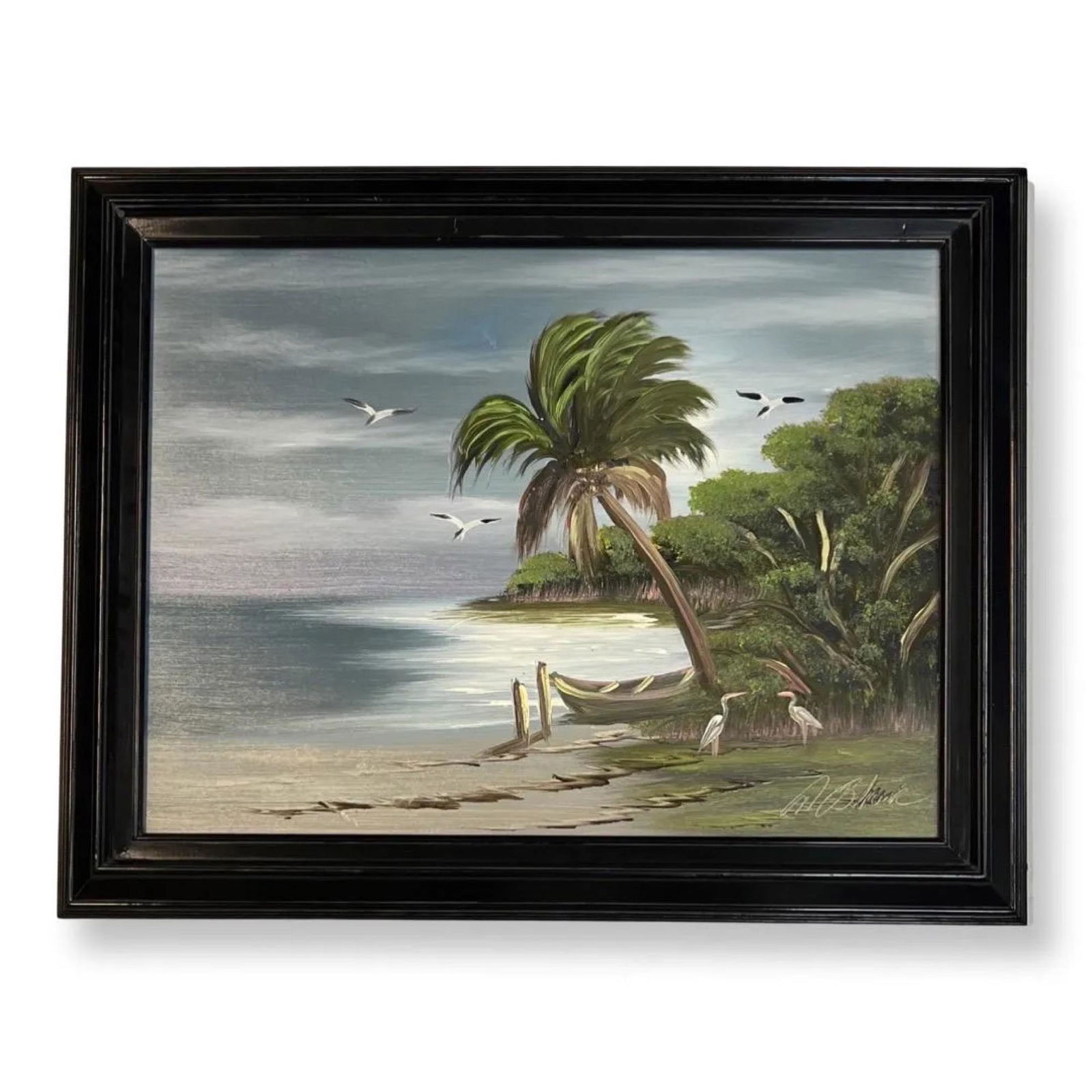 Al (Blood) Black (Born 1947) American: Al (Blood) Black (Born 1947) Oil on masonite , Signed , measures 18" x 24"