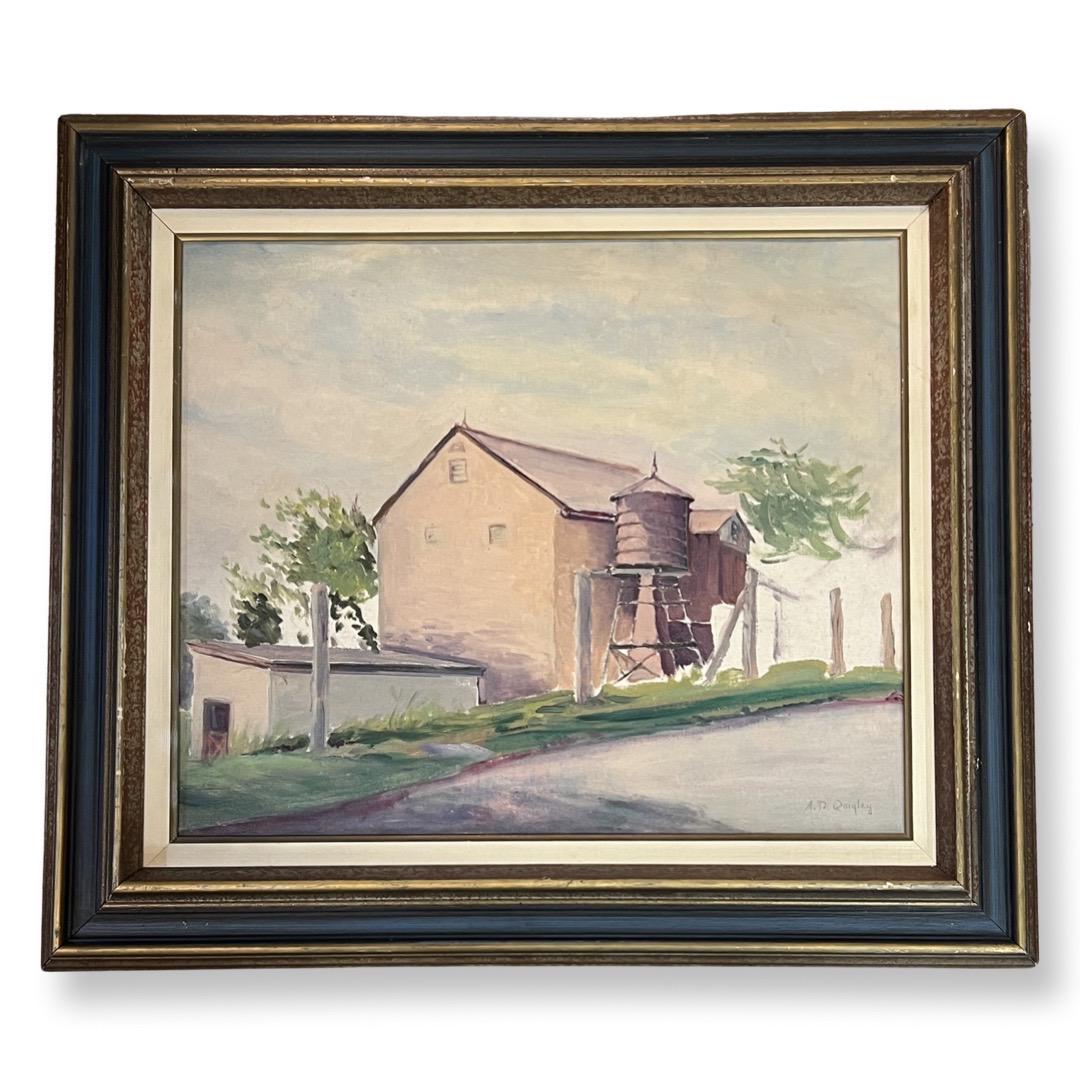 Albert Duvall Quigley (1891 - 1961) American: Albert Duvall Quigley (1891 - 1961) Oil on artist board , Signed , measures 24" x 20" , w/frame 30" x 24"
