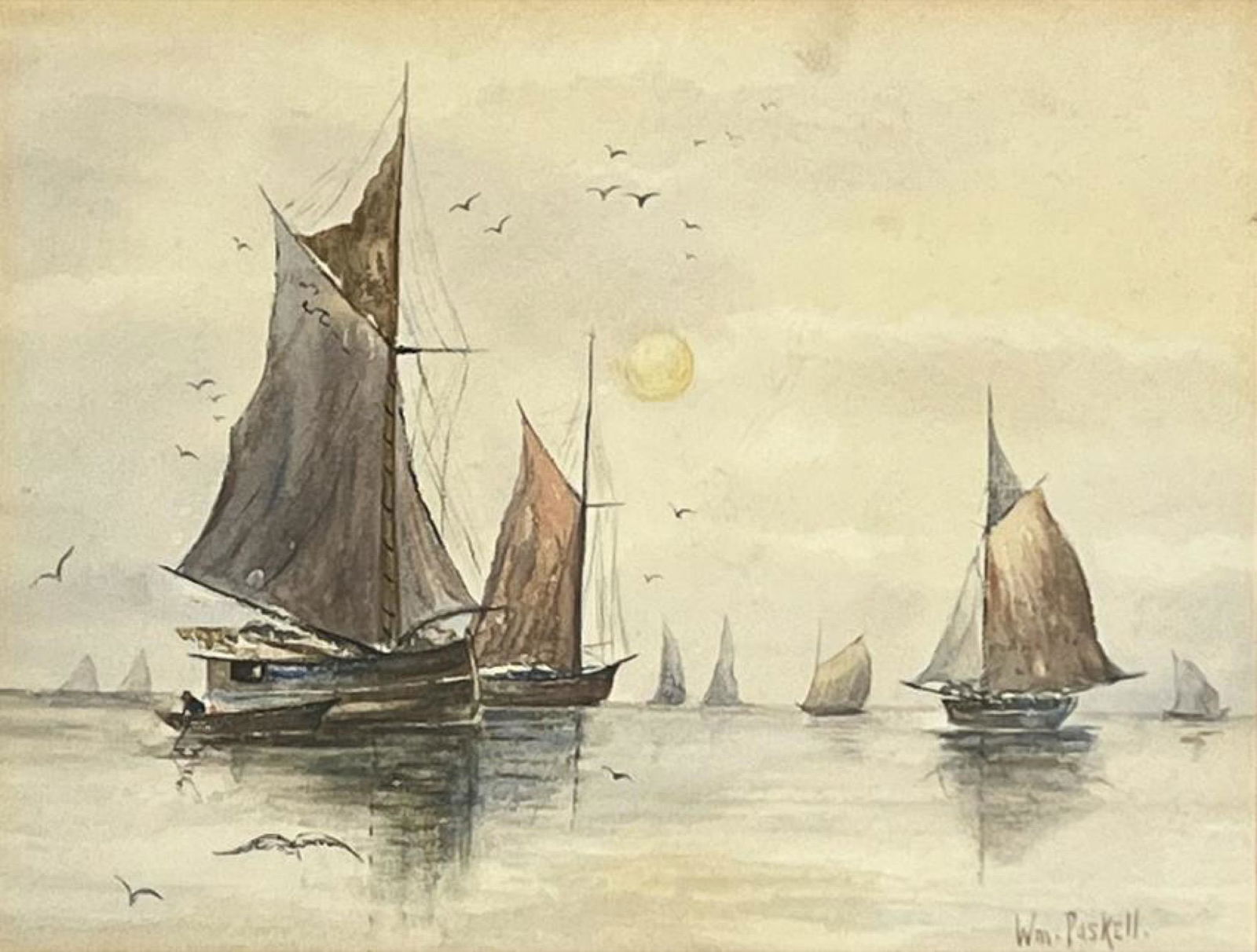 William Frederick Paskell (1866 - 1951) American: William Frederick Paskell (1866 - 1951) American William F. Paskell was born in London and moved to Boston in 1872 as a youngster with his family. By the age of twenty-one he was already mentioned in