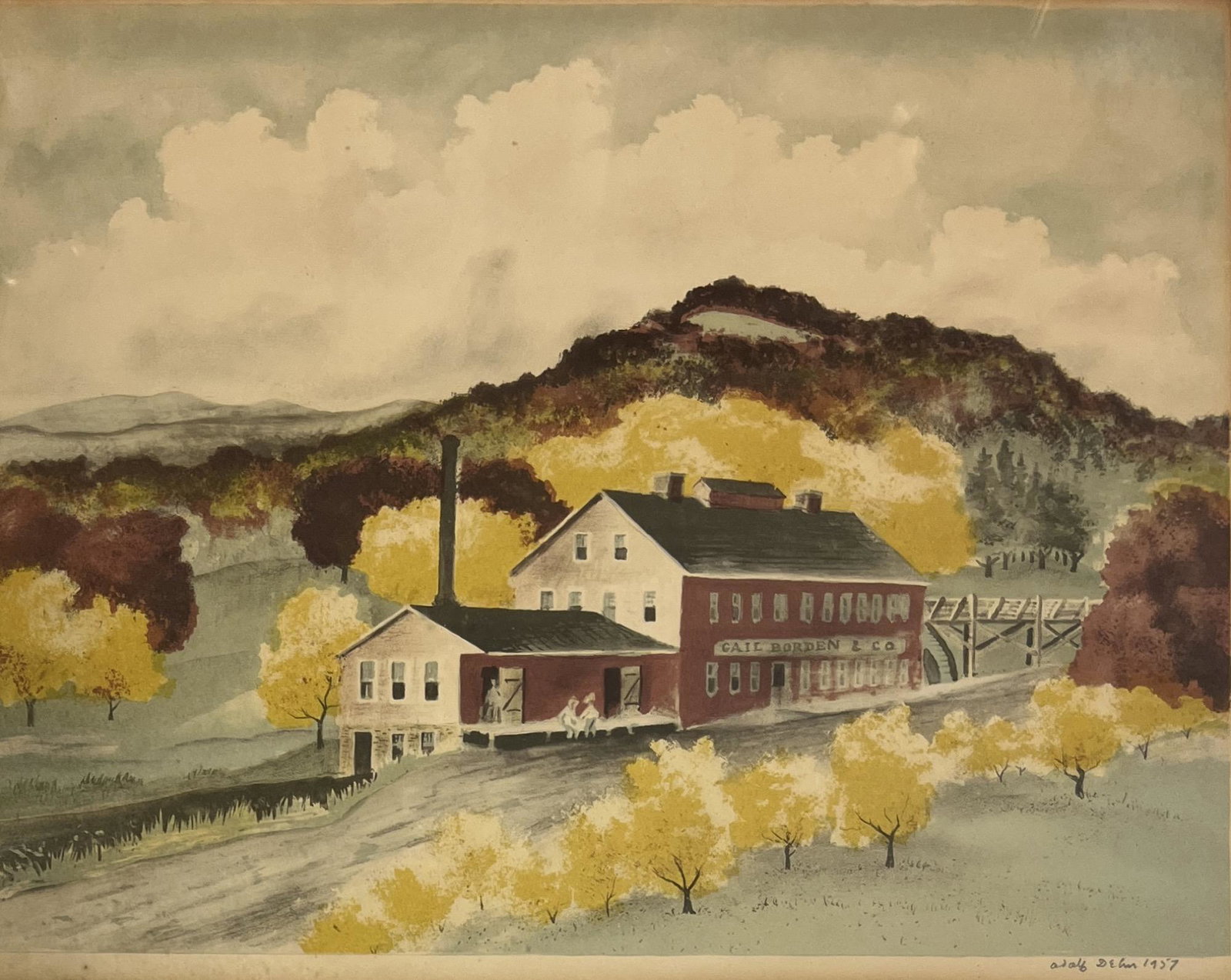 Limited Edition Signed Original Lithograph by Adolf Dehn (1 of 4)