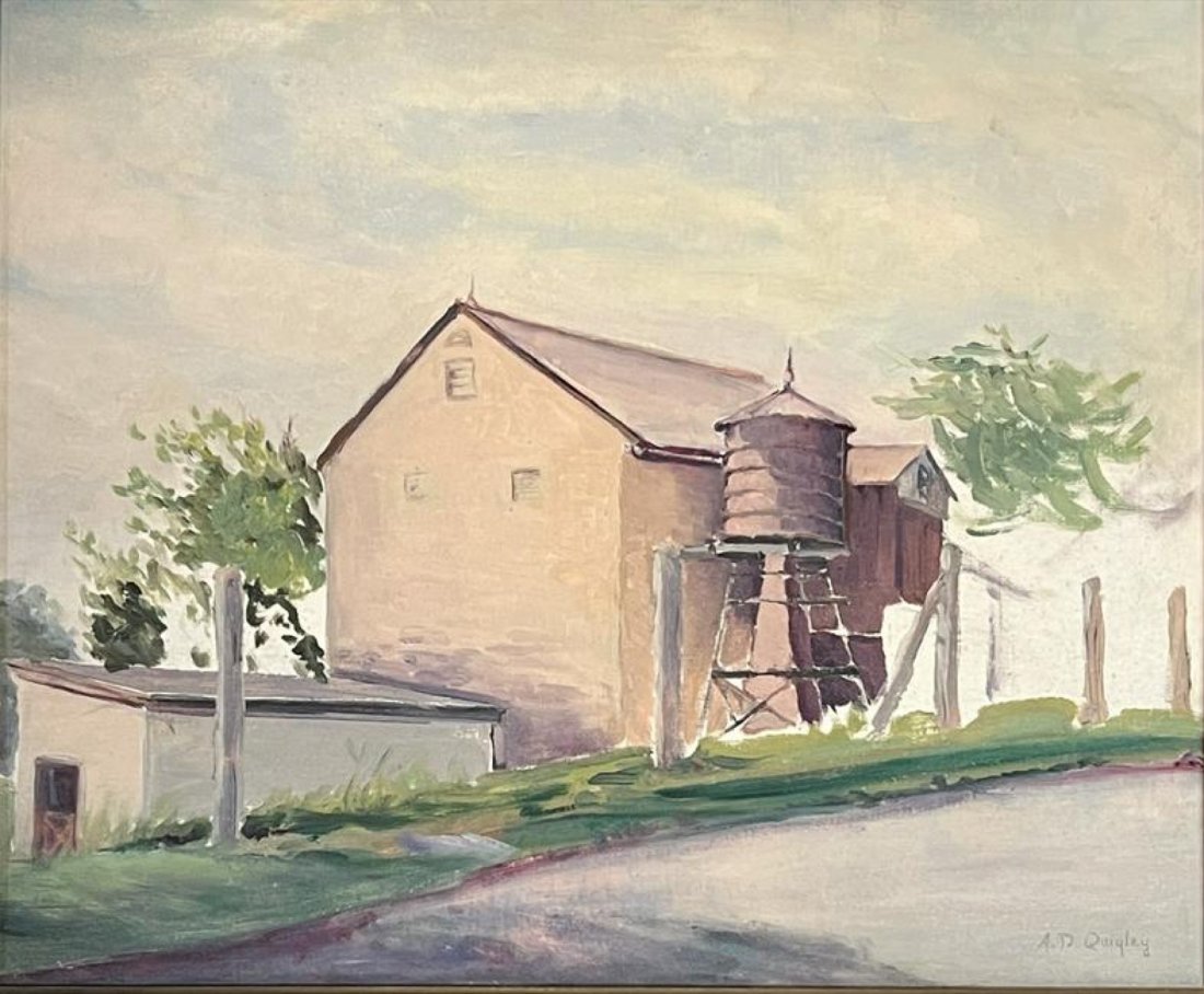 Albert Duvall Quigley (1891 - 1961) American: Albert Duvall Quigley (1891 - 1961) Oil on artist board , Signed , measures 24" x 20" , w/frame 30" x 24"