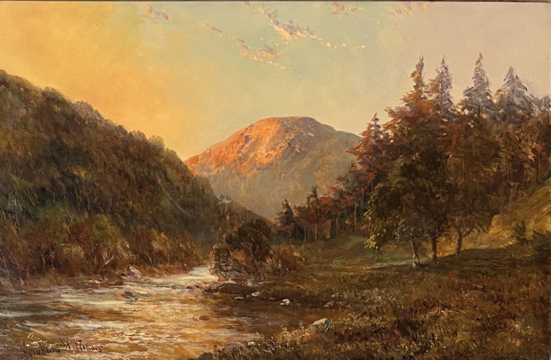 Francis E. Jamieson (1895 - 1950) United Kingdom/Scotland: Francis E. Jamieson (1895 - 1950) Oil on Canvas, Signed, Measures ( 16 x 24 inches ) w/frame ( 23 x 31 inches ) Francis E Jamieson was an English painter who, after a holiday to the Highlands of Scotl