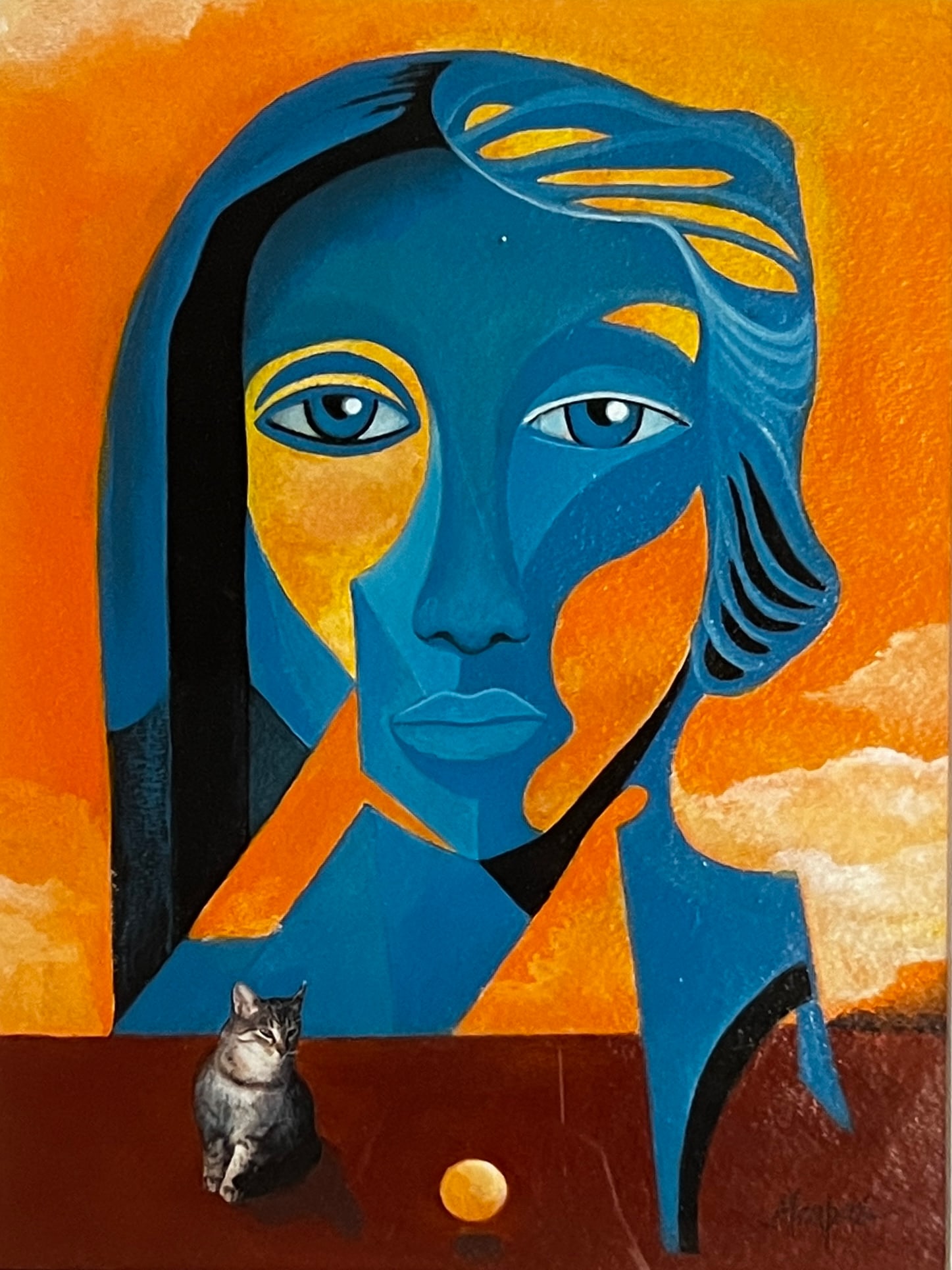 Vintage Haitian Painting Signed Morpas (1 of 3)