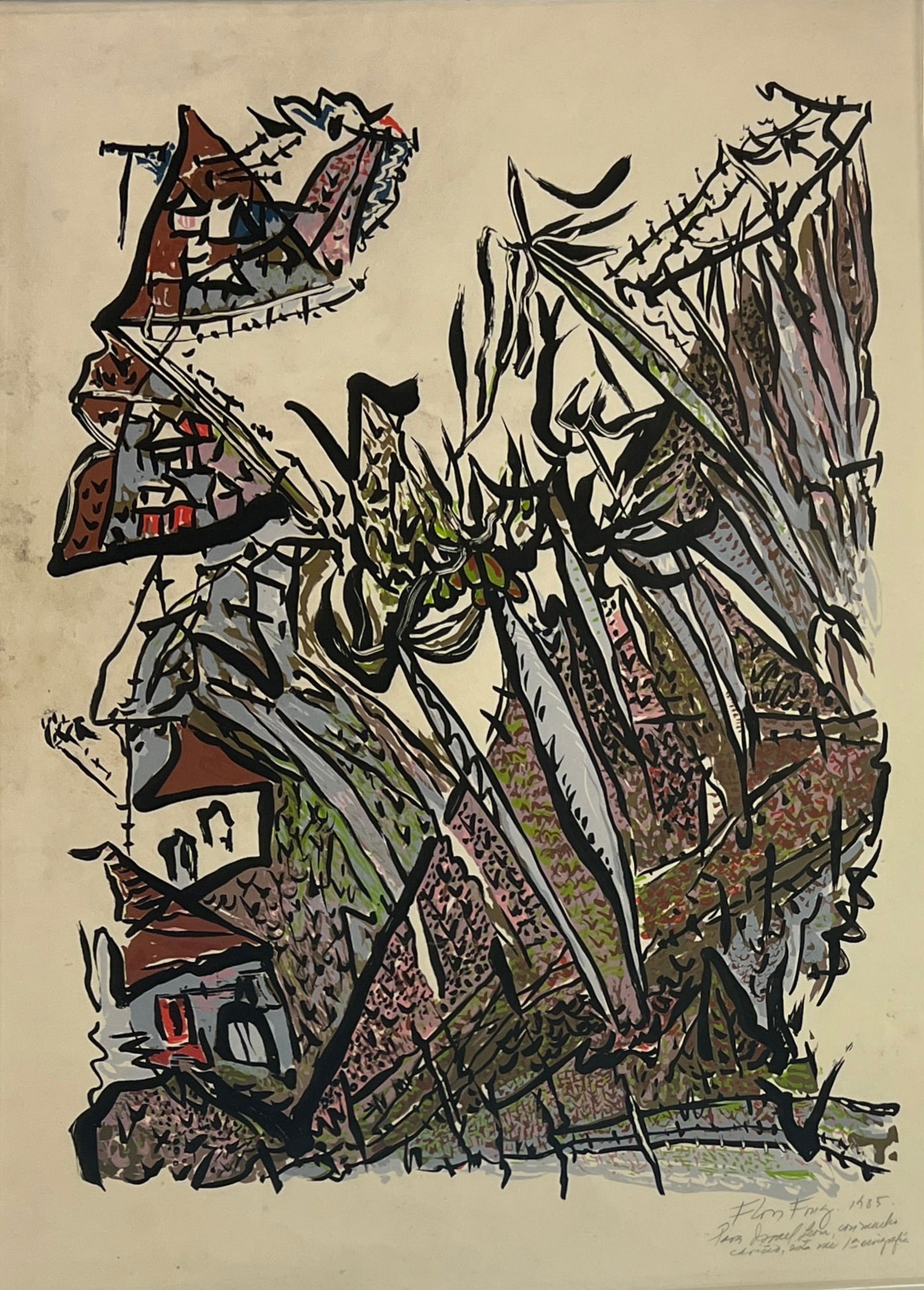 Flora Fong (Born 1941) "Untitled" (1 of 2)