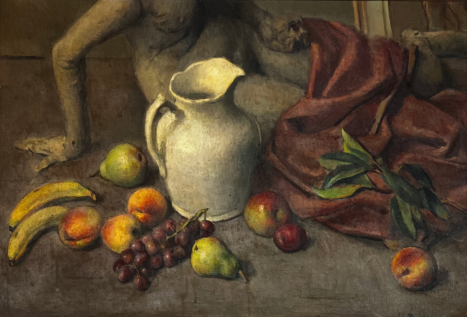 Robert Brackman (1898-1980) " Still Life # 137": Robert Brackman (1898-1980) Oil on Canvas, signed lower right and titled on verso, piece measures 24 x 36 inches w/ frame. Best known for large figural works, portraits, and still lifes in realist sty
