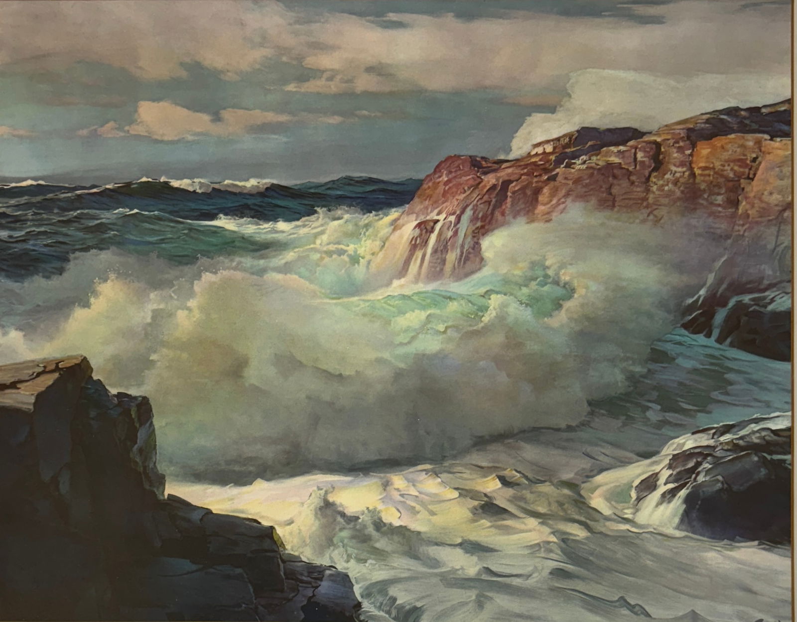 Frederick Judd Waugh (1861-1940) "Pounding Surf" Print (1 of 2)