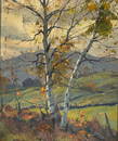 Emile Albert Gruppe (1896-1978) Autumn Birches