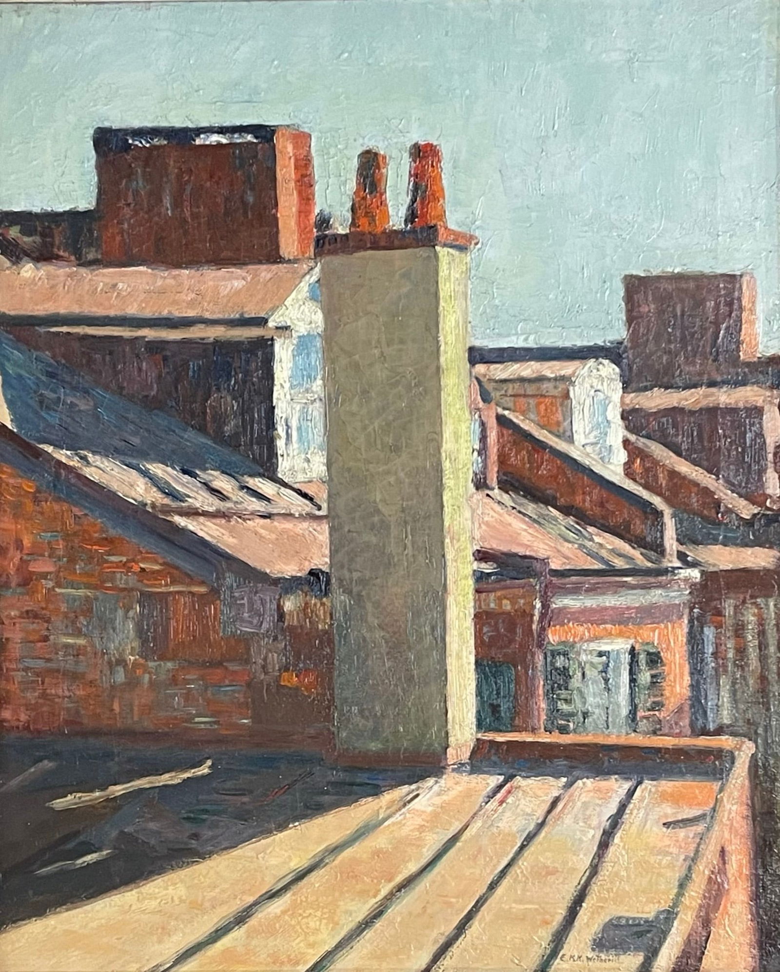 Elisha Kent Kane Wetherill (1874 - 1929) Rooftops (1 of 3)