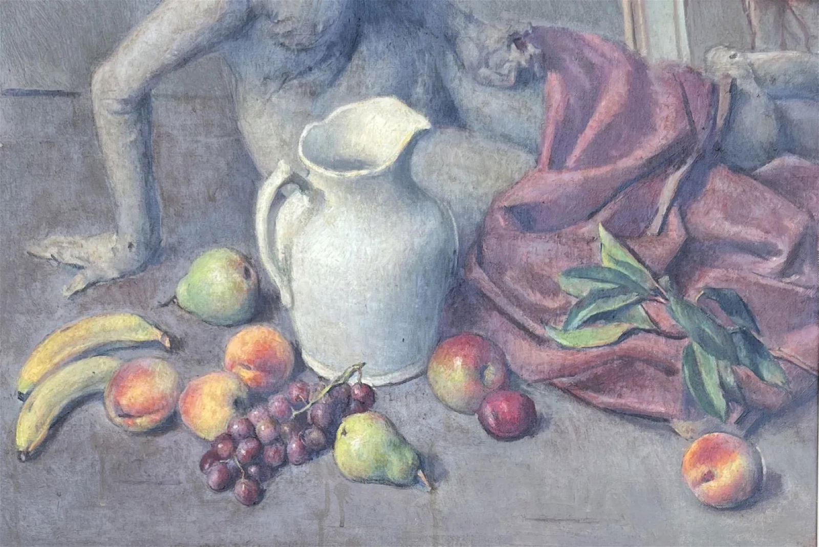 Robert Brackman (1898-1980) " Still Life # 137": Robert Brackman (1898-1980) Oil on Canvas, signed lower right and titled on verso, piece measures 24 x 36 inches w/ frame. Best known for large figural works, portraits, and still lifes in realist sty