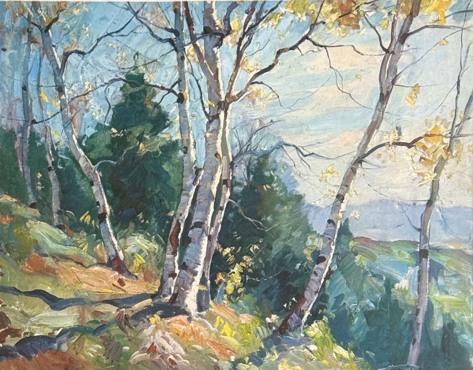 Emile Albert Gruppe (1896 - 1978) "Vermont Birches" (1 of 4)