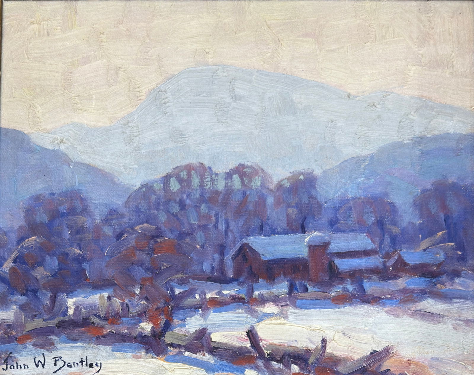 John William Bentley (1880-1951) "Hazy Winter Light" (1 of 4)