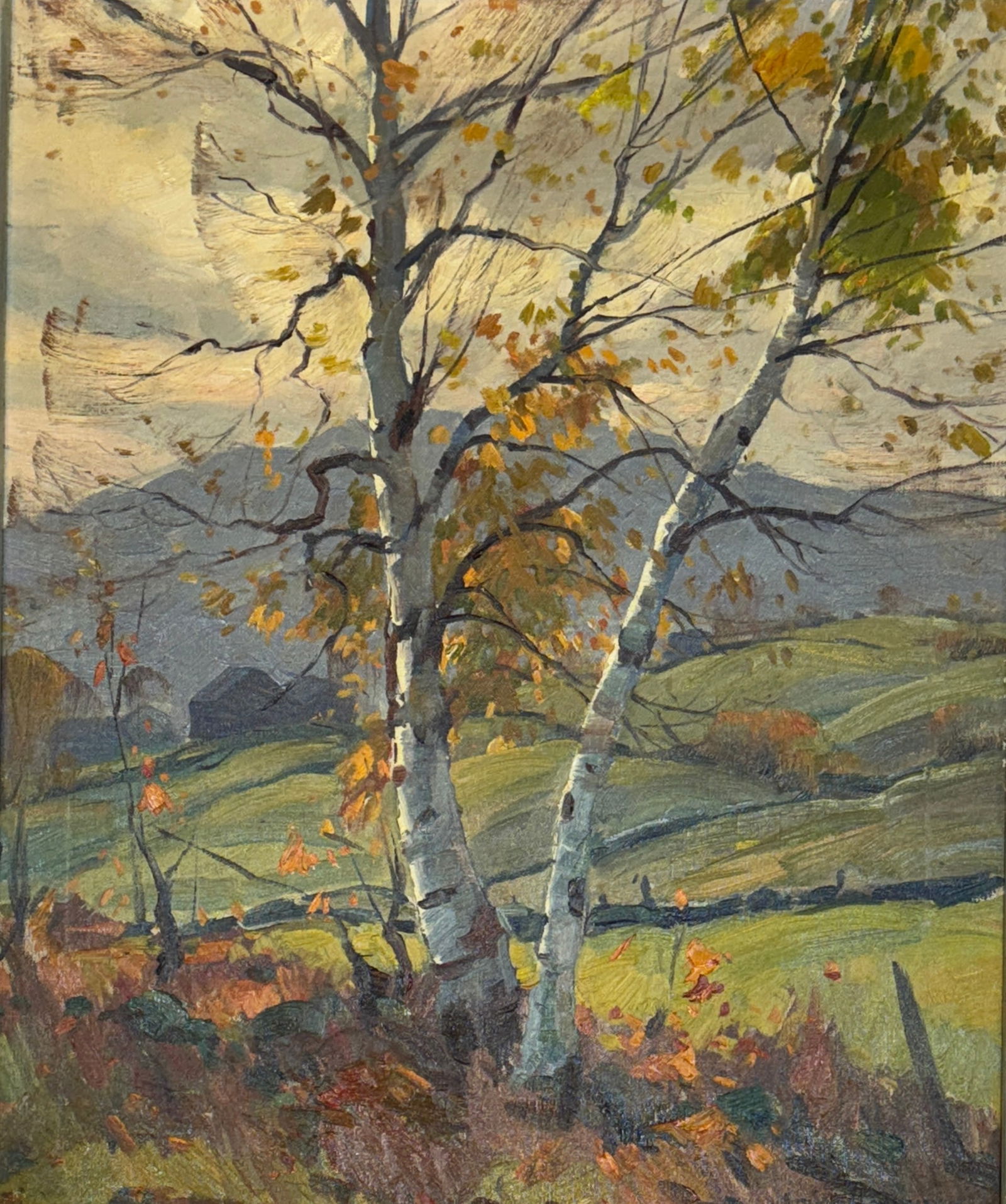 Emile Albert Gruppe (1896-1978) Autumn Birches (1 of 3)