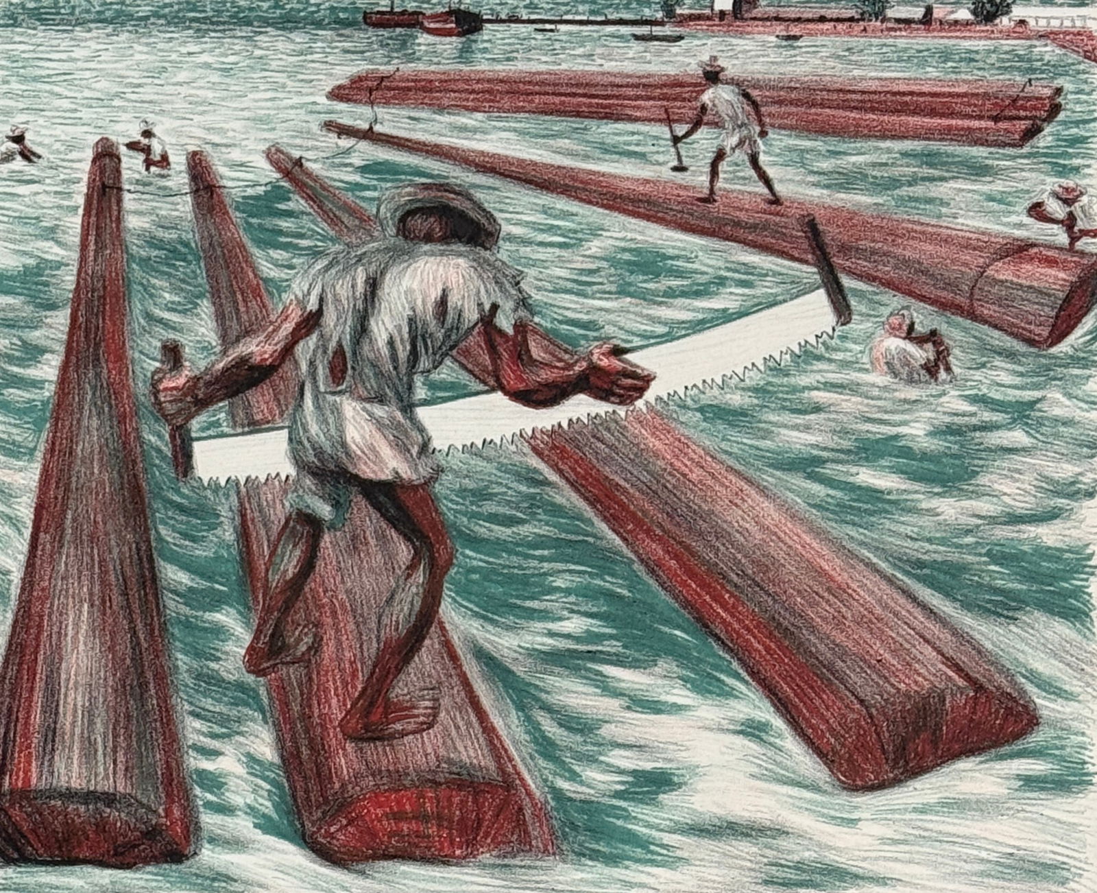 Alfredo Zalce (1908 - 2003) American/Mexico (1 of 3)