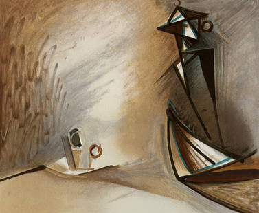 Alejandro Otero (Venezuelan, 1921–1990) "Cafetera": Alejandro Otero (Venezuelan, 1921–1990) "Cafetera" Silkscreen on paper. Ed. 105/150Size 27 3/5 × 39 2/5 in | 70 × 100 cm Print Signature Hand-signed by artist. Artist is considered one of the most
