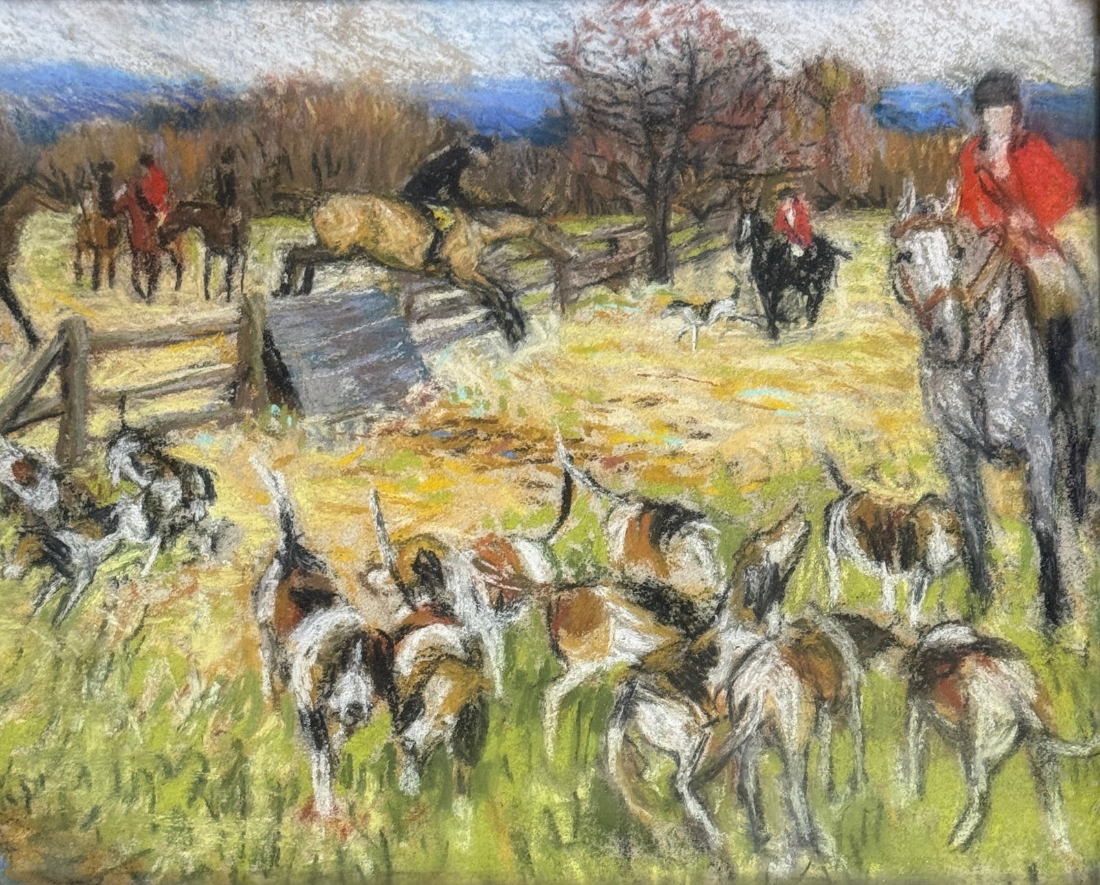 Beverly Garnett (American, 1938-2006) Fox Hunt (1 of 4)